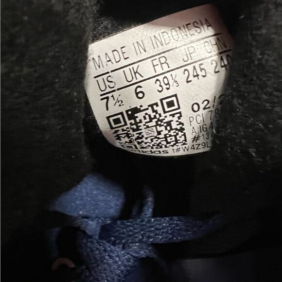 NWT Adidas Gazelle Bold Platform Shoes Dark Blue Pink Spark Women’s Size 7.5 - Picture 15 of 15